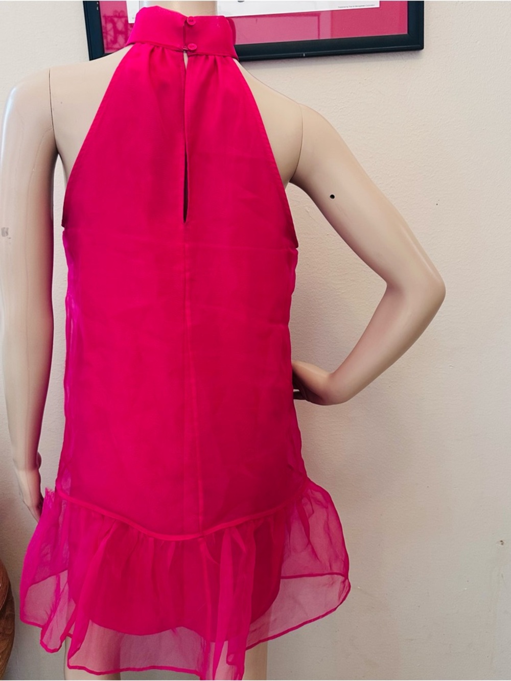 Anthropologie Maeve Hot Pink Dress - Picture 5 of 15